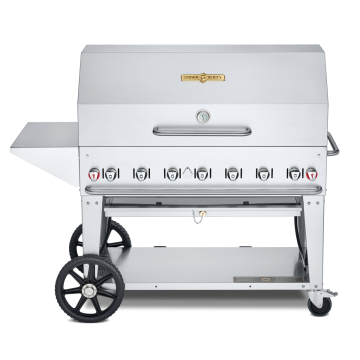 56" Propane Gas Grill with Lid and Shelf