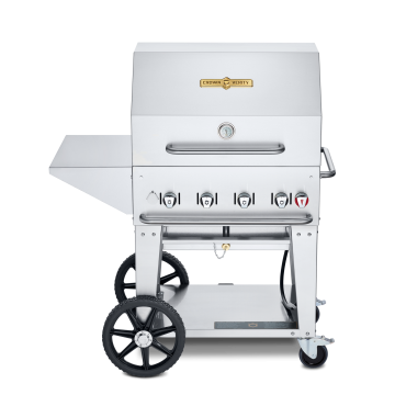 38" Propane Gas Grill with Lid and Shelf