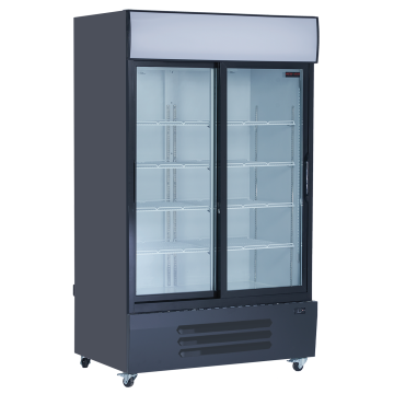 Réfrigérateur 2 portes vitrées coulissantes - 55"
