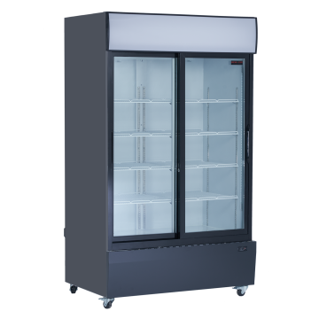 Réfrigérateur 2 portes vitrées coulissantes - 48" (Endommagé)
