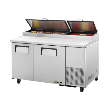 60" Refrigerated Pizza Prep Table - 16 Food Pans