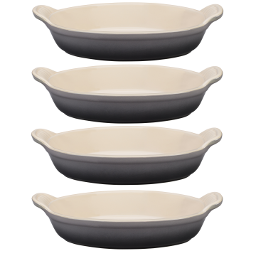 Set of Four Au Gratin Dishes - Oyster