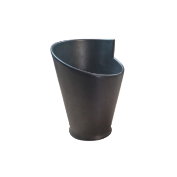 4" French Fries Cone - Black