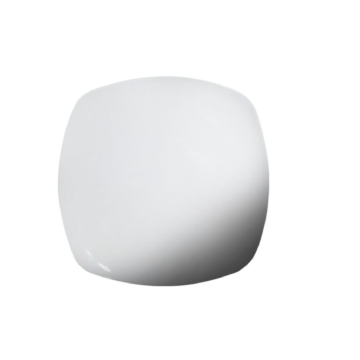 11.5" Square Ceramic Plate - White