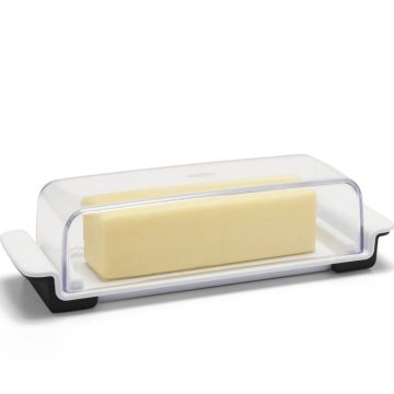Navaris Beurrier en grès - Récipient pour beurre en grès 20,5 x 12,5 x 9,5  cm avec couvercle - Boîte à beurre frigo congélateur micro-ondes :  : Cuisine et Maison