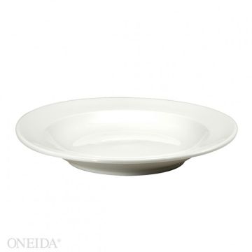 11.375" Round Pasta Plate - Bright White Ware