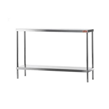 Stainless Steel Double Shelf for Work Table - 12" x 48"