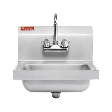 14" x 10" S/S Wall Mount Hand Sink w/ Faucet