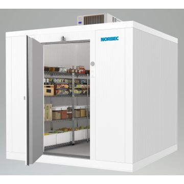 Walk-in Cooler 7'-4" x 8'-0" x 8'-10", 34" Door, Procube Refrigeration System