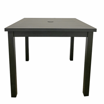 Sigma 34" Square Aluminium Table - Volcanic Black