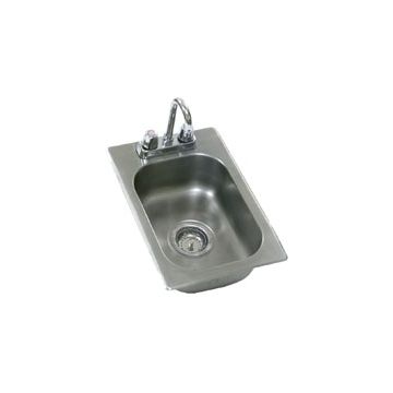10" x 14" x 9,5" Drop-In Single Sink with Faucet