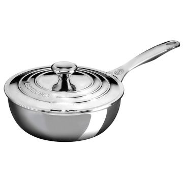 1.9 L Stainless Steel Saucier-Chef’s Pan with Lid