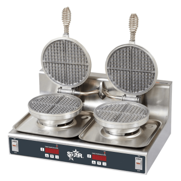 Eight Slice Dual Standard Waffle Maker - 1800 W / 240 V