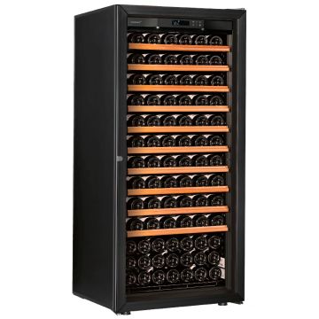 La Premiere Cellar, 1 Temperature, 1 Glass Door with Black Frame - 141 Bottles