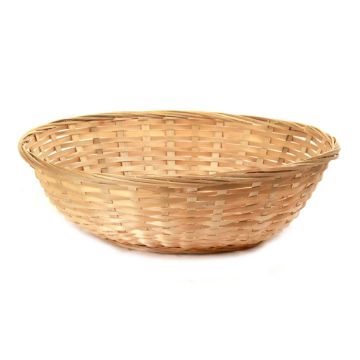 5" x 2,5" Round Bamboo Basket - Natural