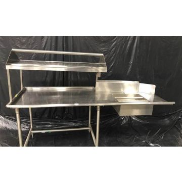 Rinsing Sink, Soiled Dish Table and Shelf (Used)