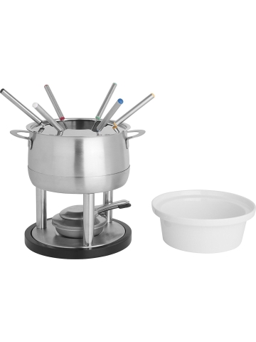 Stainless Steel Fondue Set with Burner - Tinto