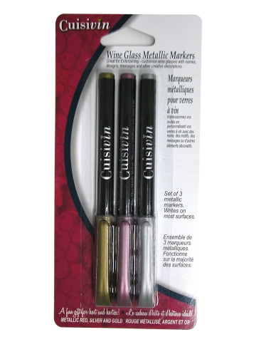 Set of Wine Glass Writer Markers