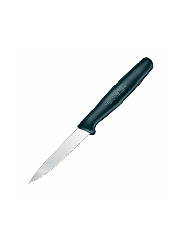Couteau d'office dentelé 3,25" - Noir