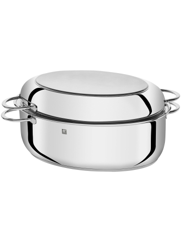 11" x 16" Stainless Steel Roasting Pan with Lid