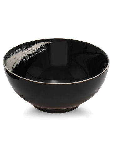 6" Round Serving Bowl - Ink Black Moon