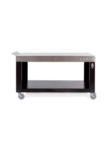 63" table for ALFA pizza oven - black
