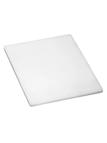 24" x 18" Polyethylene Cutting Board - White