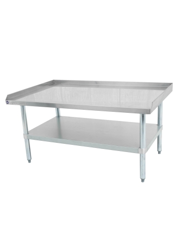 24" x 24" Stainless Steel Equipment Stand with Stainless Steel Undershelf and Legs