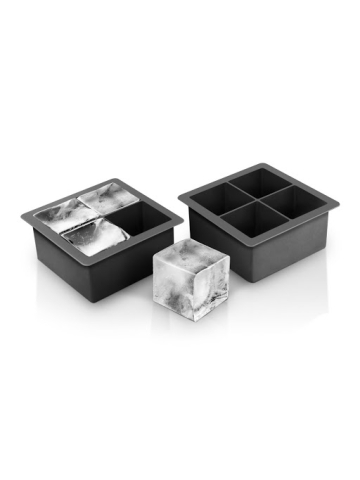 Set of Two Silicone Ice Cube Molds