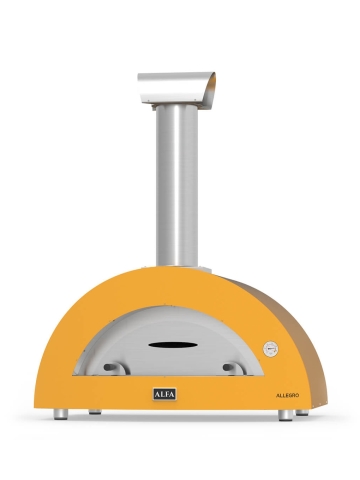 Allegro Wood FIred Outdoor Pizza Oven - Yellow