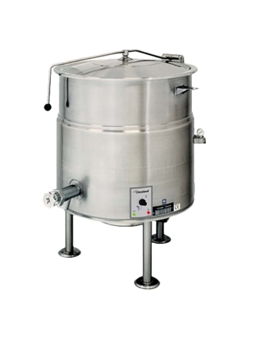 Steam kettle, 25 gallons, 2/3 steam jacketed - 208/60/3
