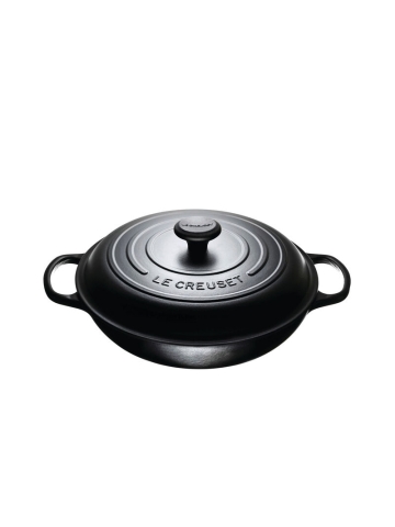 3.5 L Enameled Cast Iron Braizer with Lid - Licorice