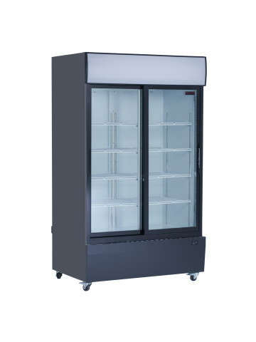Réfrigérateur 2 portes vitrées coulissantes - 48"
