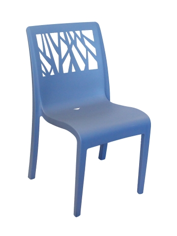 Chaise en résine Vegetal - Bleu