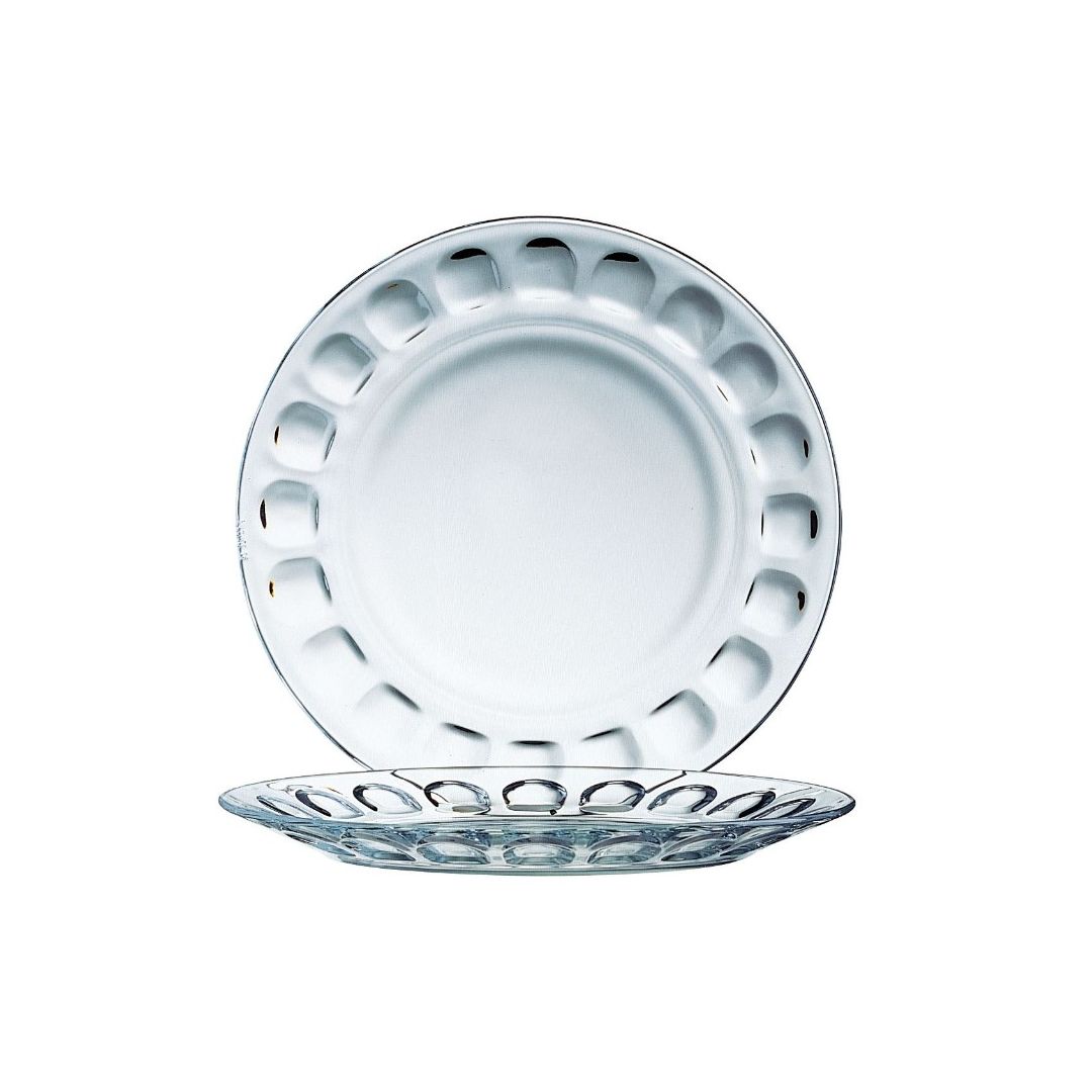 Assiette en verre 9-1/8" 