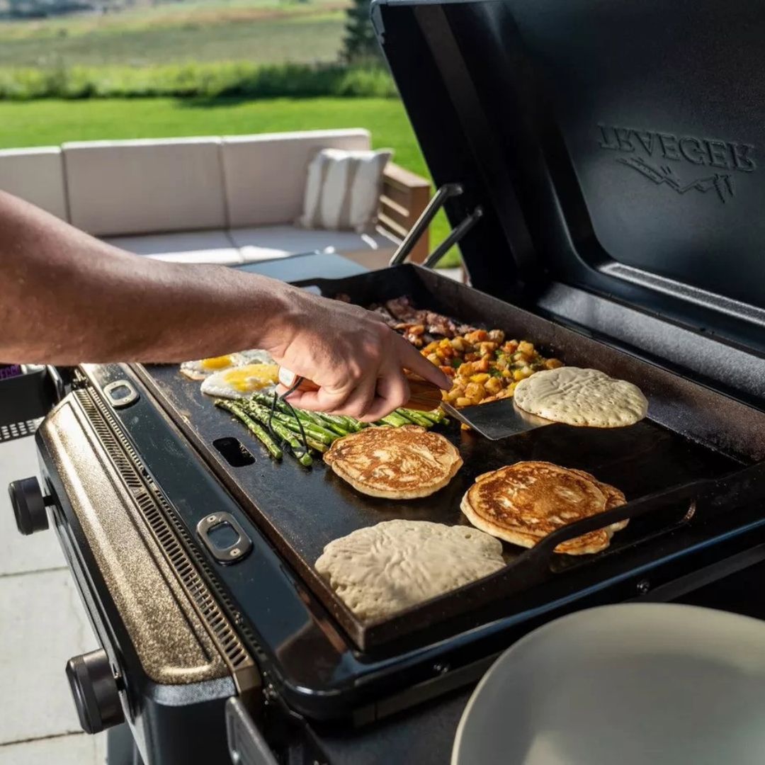Plancha à 2 brûleurs Flatrock au gaz propane - Noir