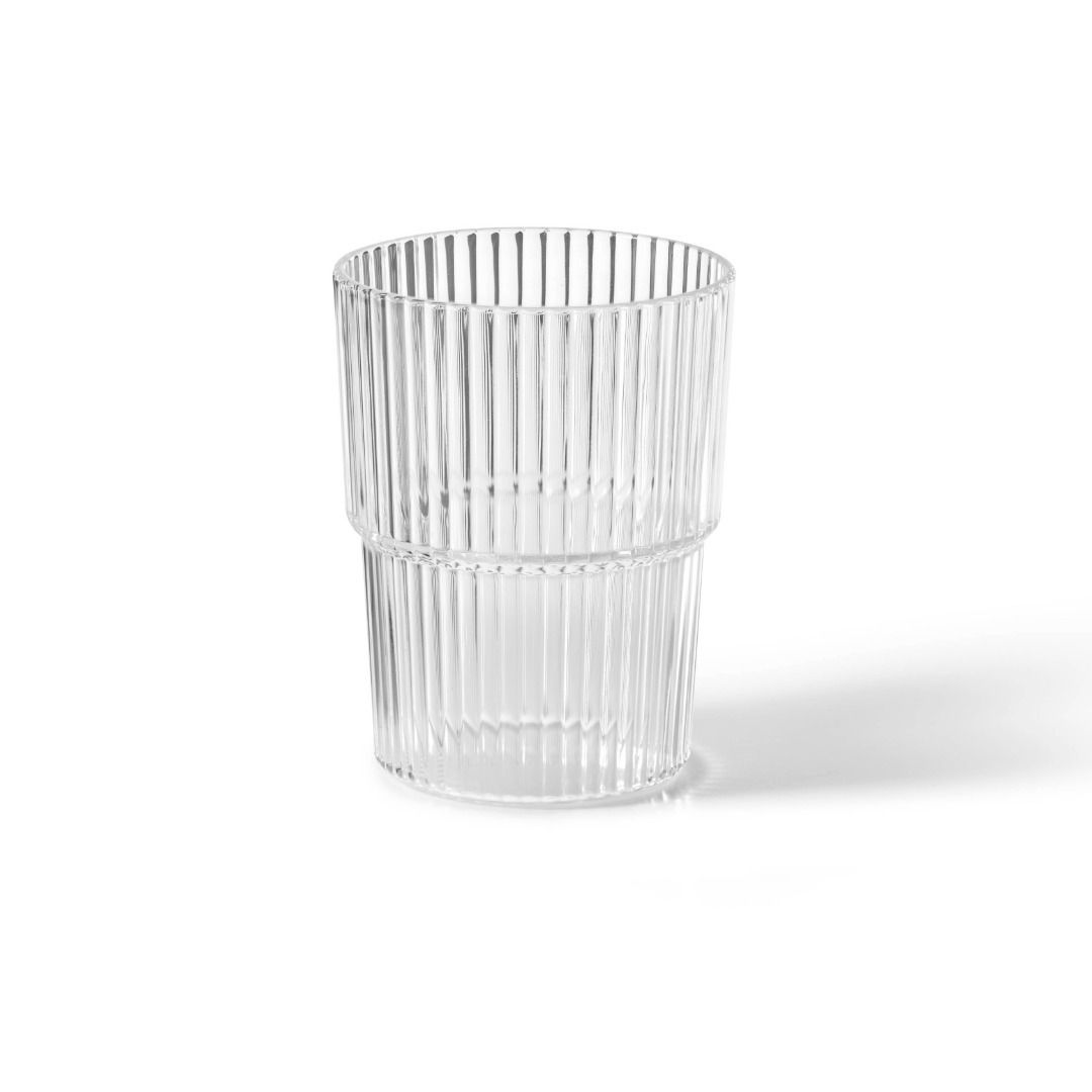Stackable Unbreakable Water Glass 450 ml - Clear