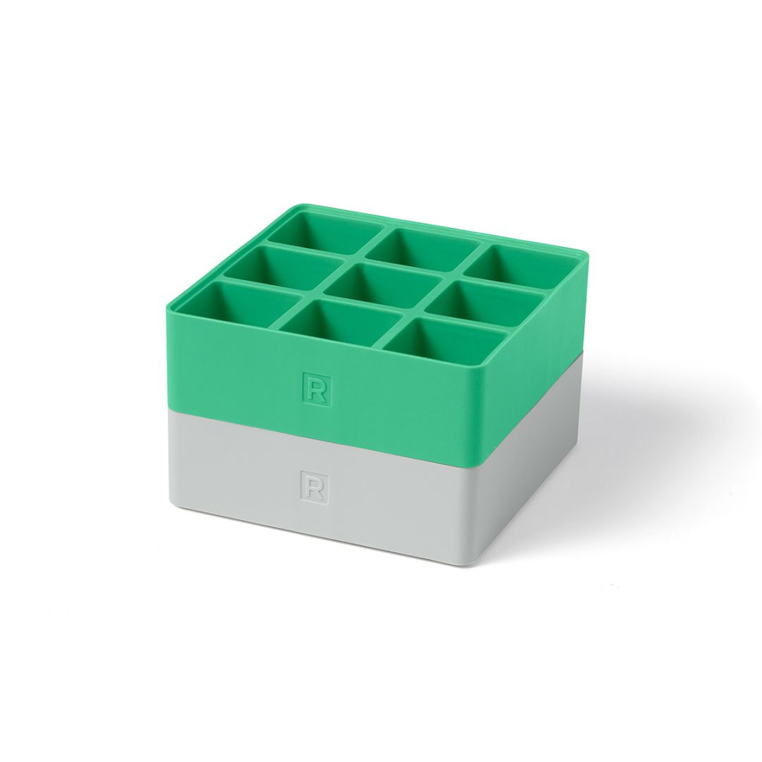 Ensemble de deux moules à glaçons en silicone