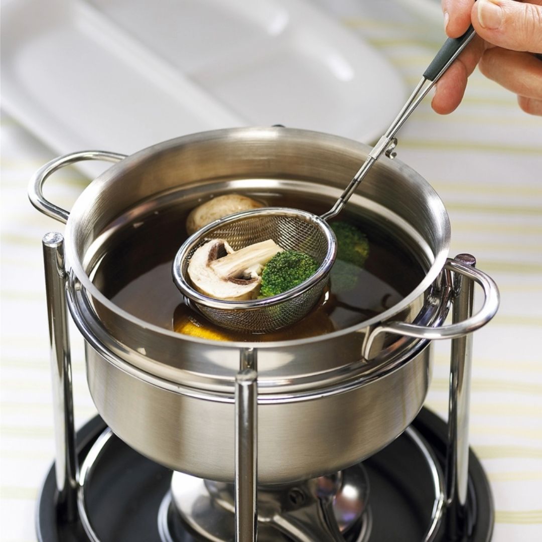 Épuisette à fondue en acier inoxydable