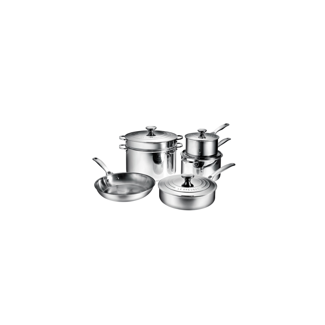 Batterie de cuisine 10 pièces - Inox