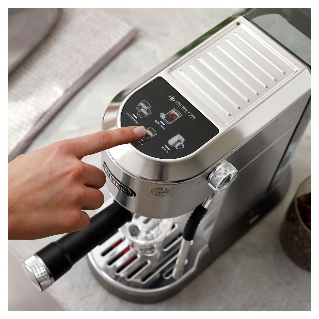 Machine à café manuelle Dedica Duo - Acier inoxydable