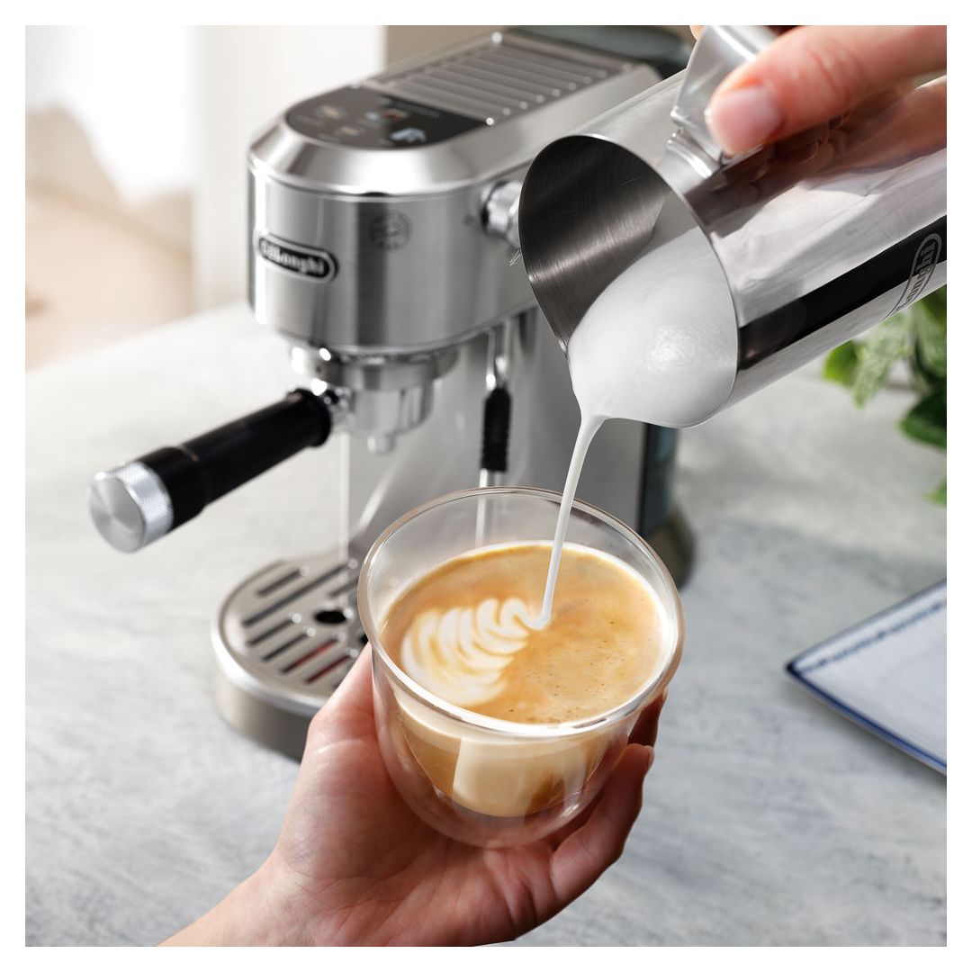 Machine à café manuelle Dedica Duo - Acier inoxydable