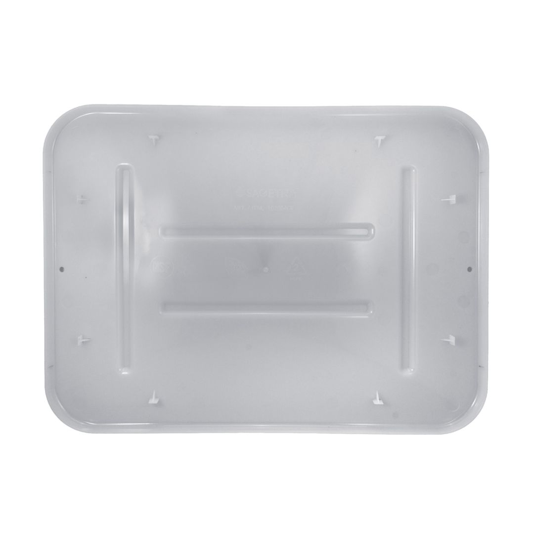 Couvercle pour bac tout usage gris 20"x15"x5" (paquet de 2)
