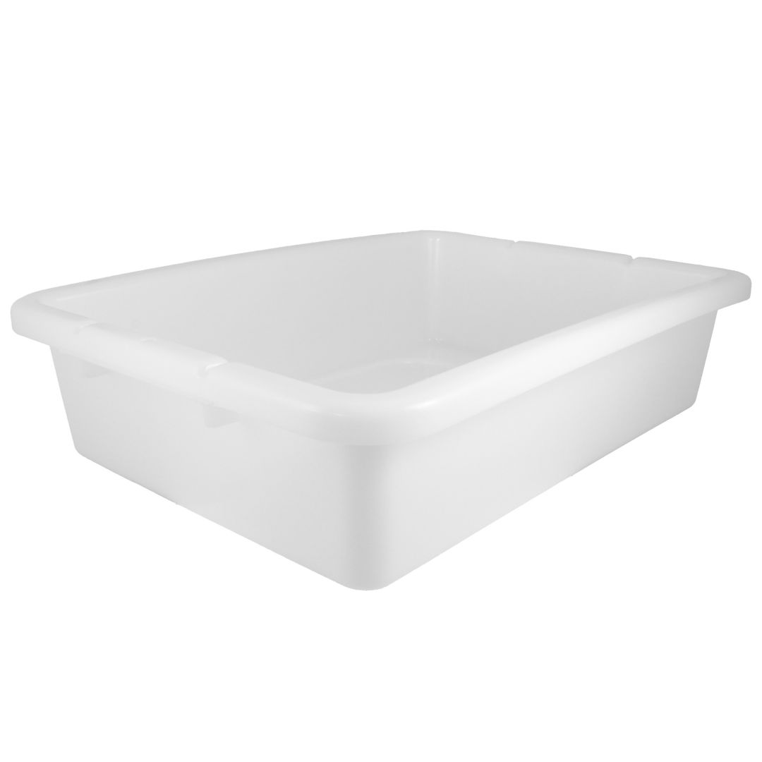 Bac tout usage 20" x 15" x 5" - Blanc (2/pqt)