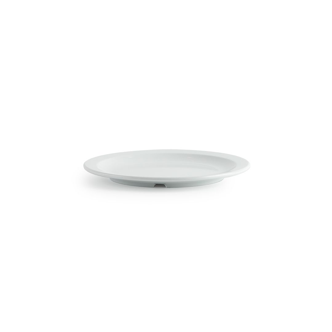 Assiette ronde en mélamine 10" - Miralyn blanc