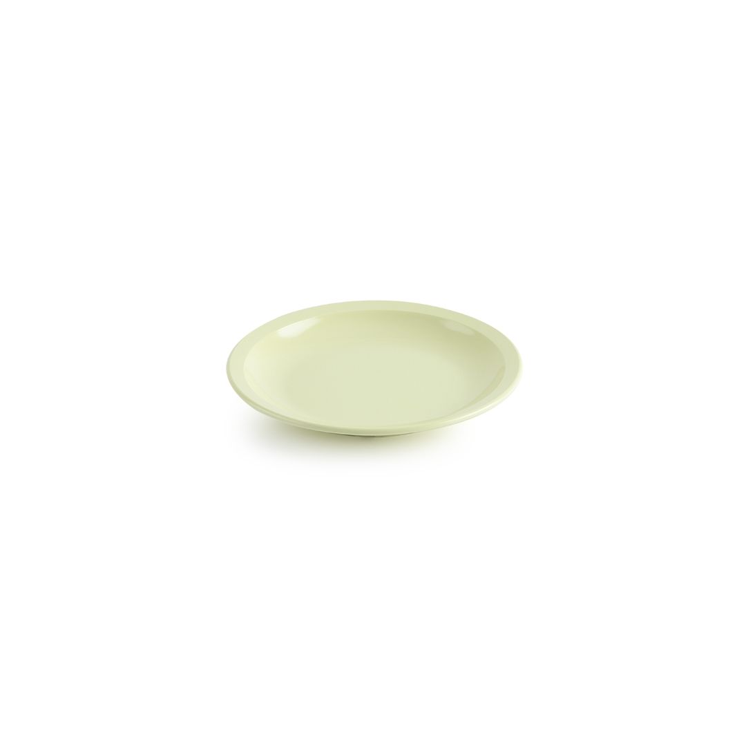 Assiette ronde en mélamine 7’" - Miralyn jaune