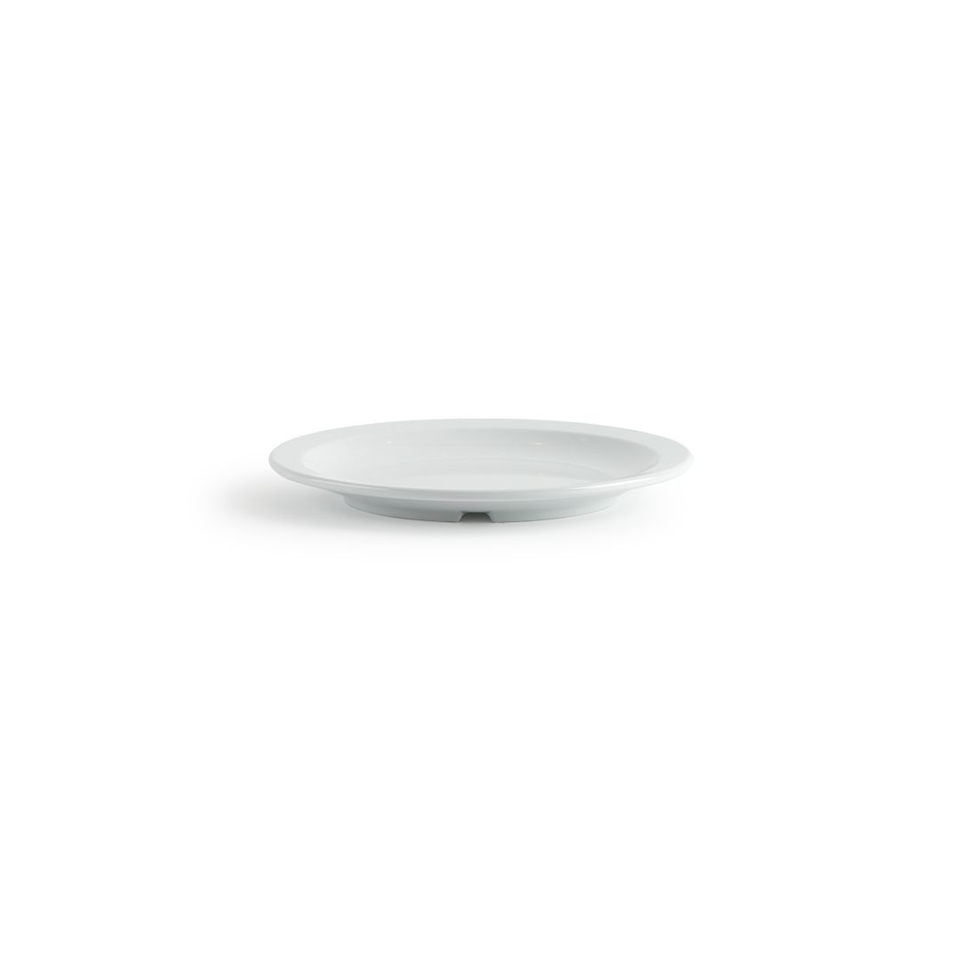 Assiette ronde en mélamine 9" - Miralyn blanc