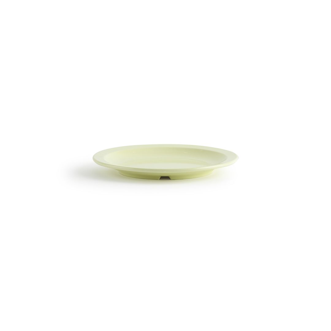 Assiette ronde en mélamine 9" - Miralyn jaune