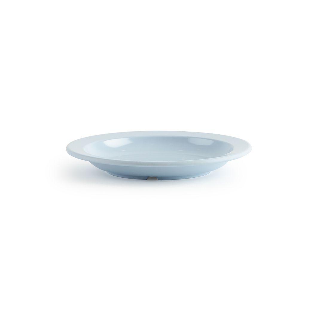 Assiette creuse ronde en mélamine 9" - Miralyn bleu