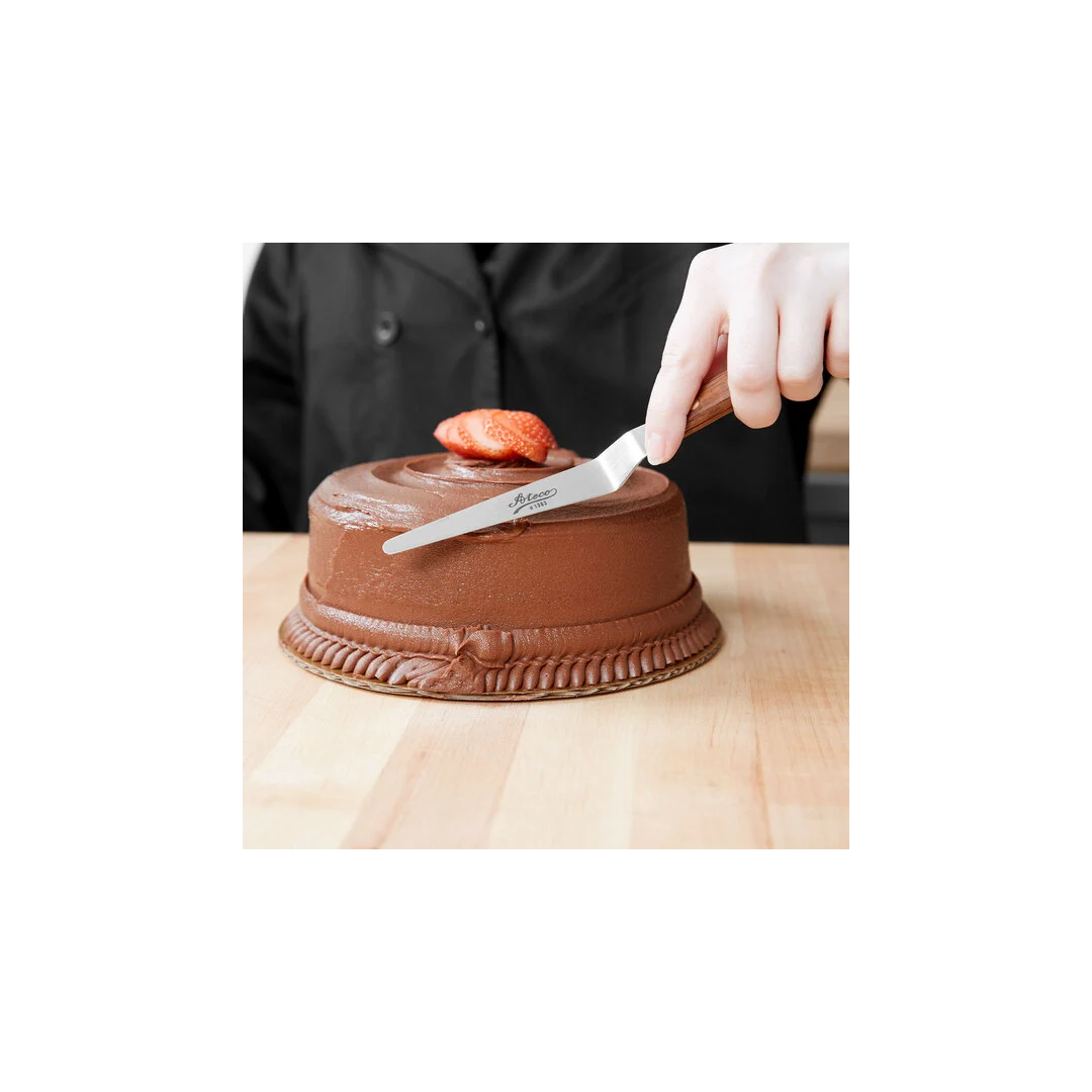 Spatule à pâtisserie coudée en acier inoxydable 5"